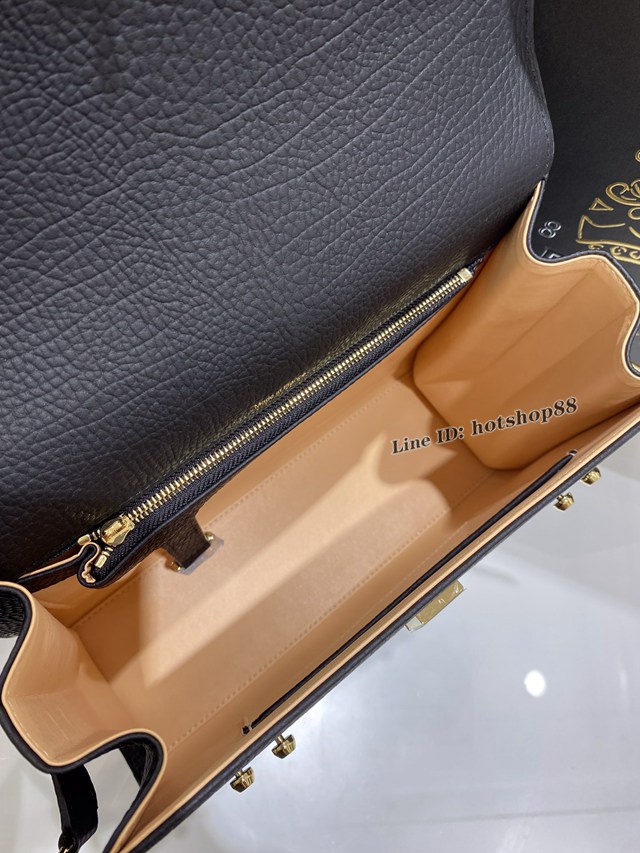 Delvaux全新TM系列比利時牛勁紋小牛皮雙用斜挎包 德爾沃專櫃tempete大號手提肩背女包 bxs1132